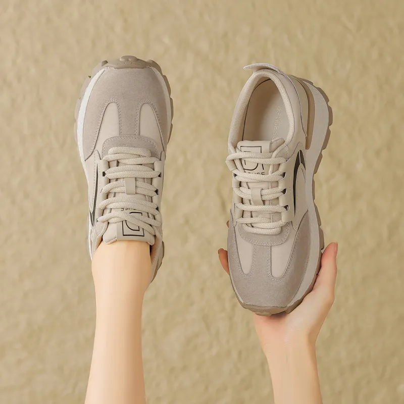 D FUSE SCANDINAVIA Cushioned Wear Resistant Height Increasing Low Top Chunky Sneakers Women's-7