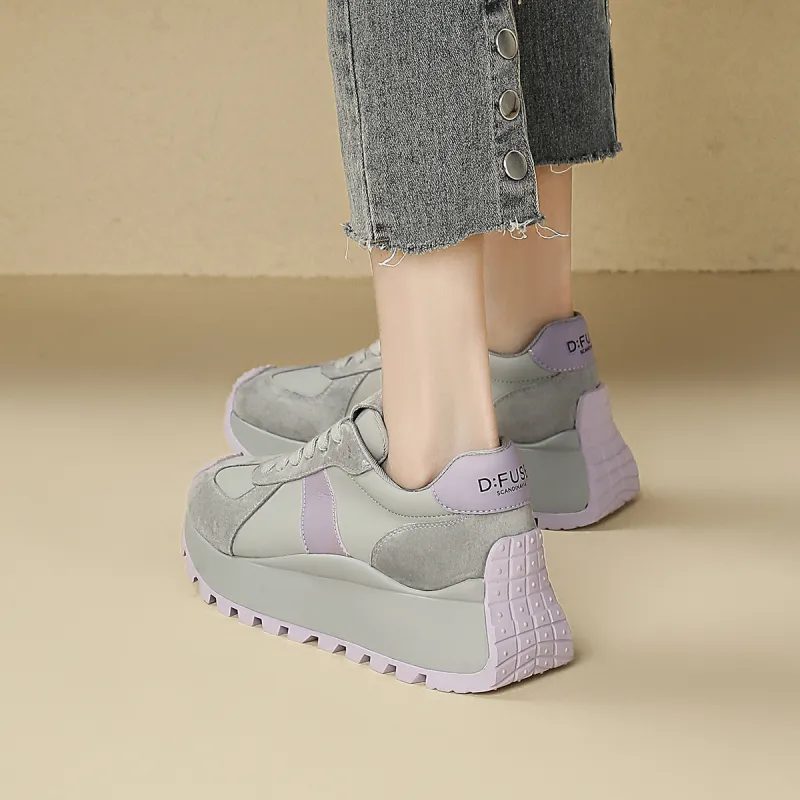 D FUSE SCANDINAVIA Lightweight Warm Low Top Chunky Sneakers Women's-8