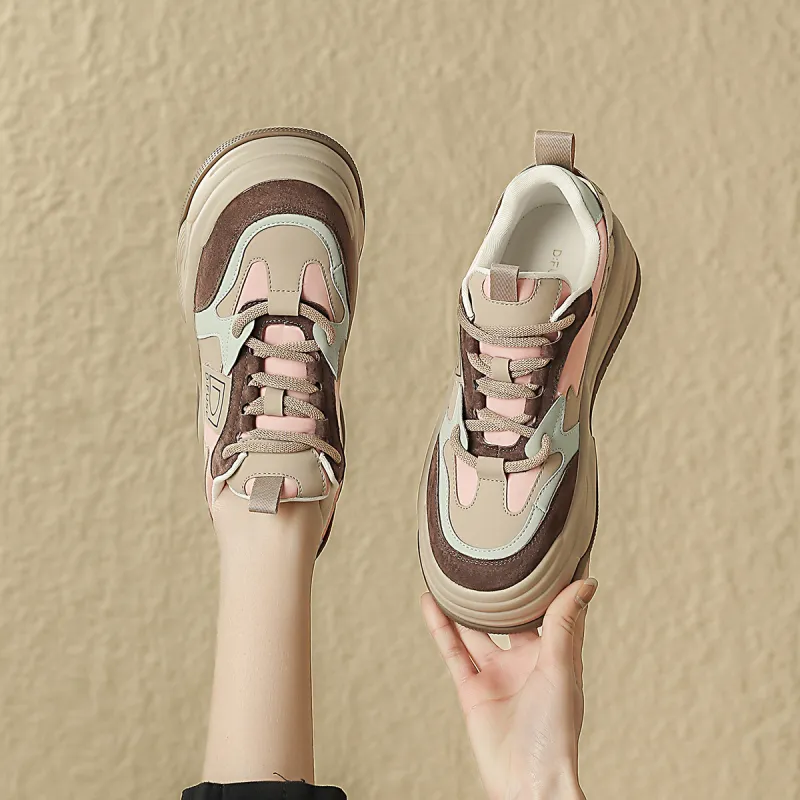 D:FUSE SCANDINAVIA Wear-Resistant Lightweight Height Increasing Low-Top Stylish Skateboarding Shoes Women's-13