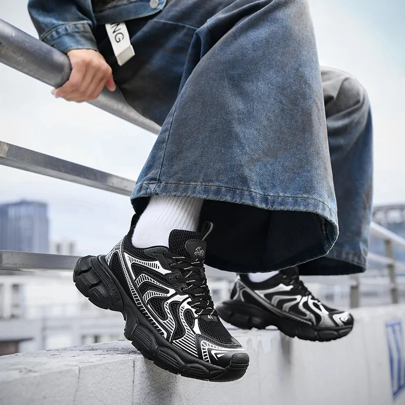 BASLS Chunky Sneakers Unisex Low Top Ecru/Blue/Black-19