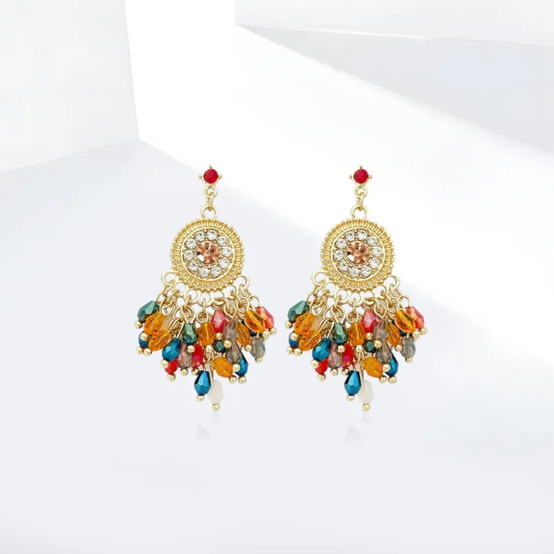 Shiban Alloy/Acrylic Earrings Unisex-1
