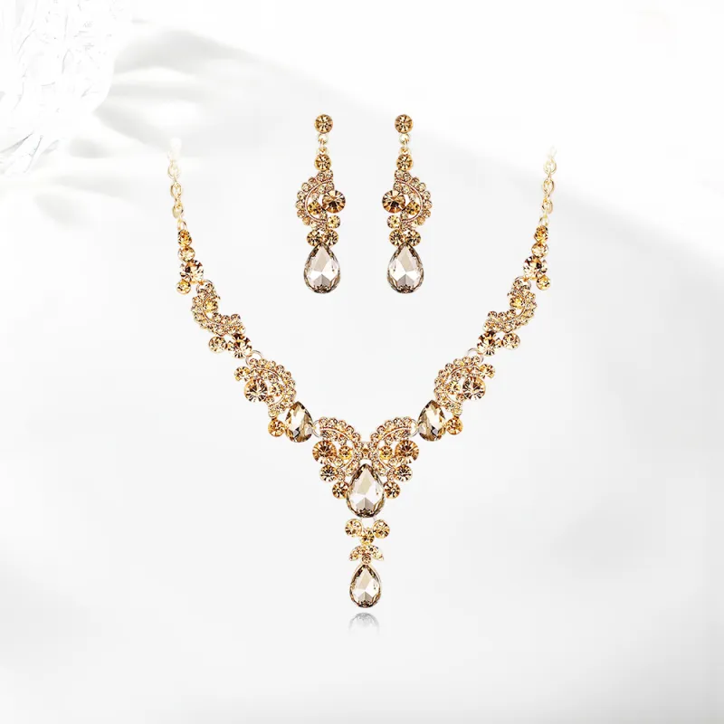 Shiban Alloy/Rhinestone Necklaces Unisex-2