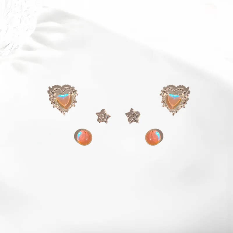 Shiban Alloy Stud Earrings Women's-2