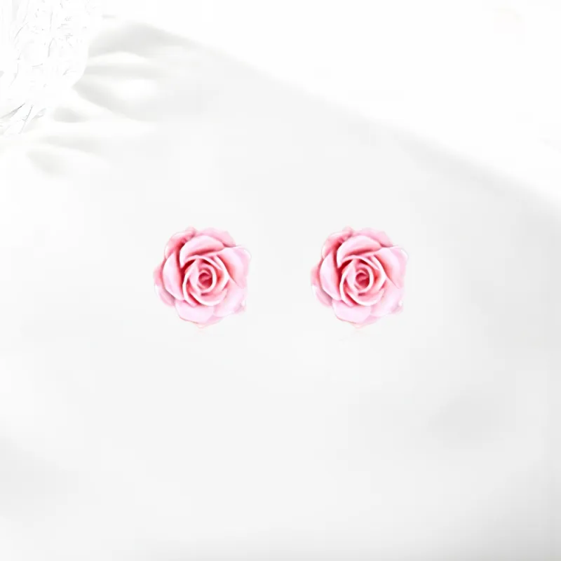 Shiban Acrylic Stud Earrings Women's-1