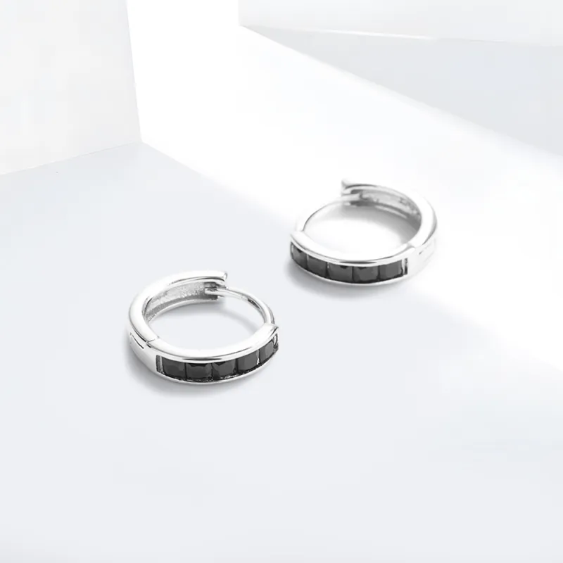 Shiban S925 Silver Earrings Unisex-1