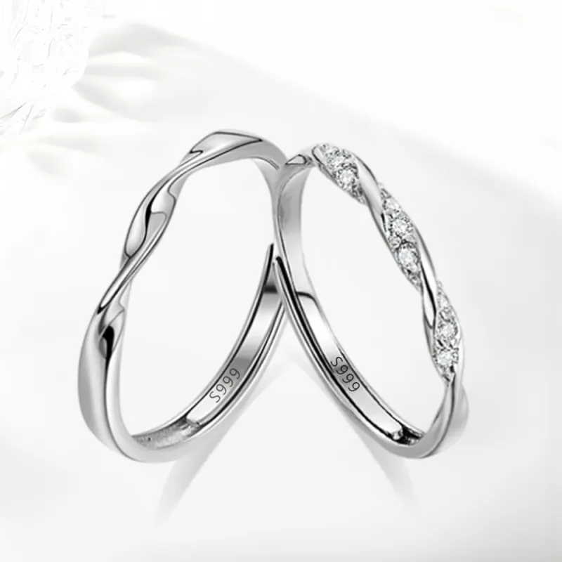 Shiban S999 Fine Silver Rings Unisex-1