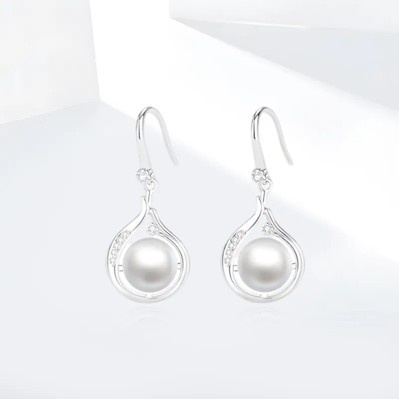 Shiban S925 Silver Earrings Unisex-1