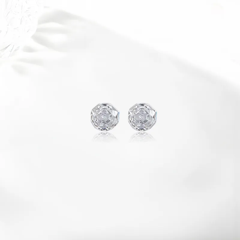 Shiban Titanium Steel Stud Earrings Women's-1
