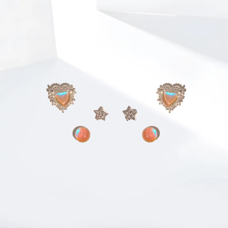 Shiban Alloy Stud Earrings Women's-1