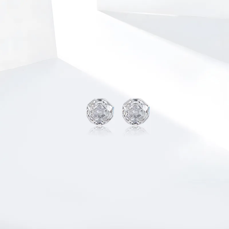 Shiban Titanium Steel Stud Earrings Women's-2