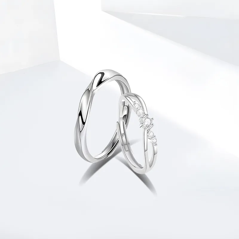 Shiban S999 Fine Silver Rings Unisex-1