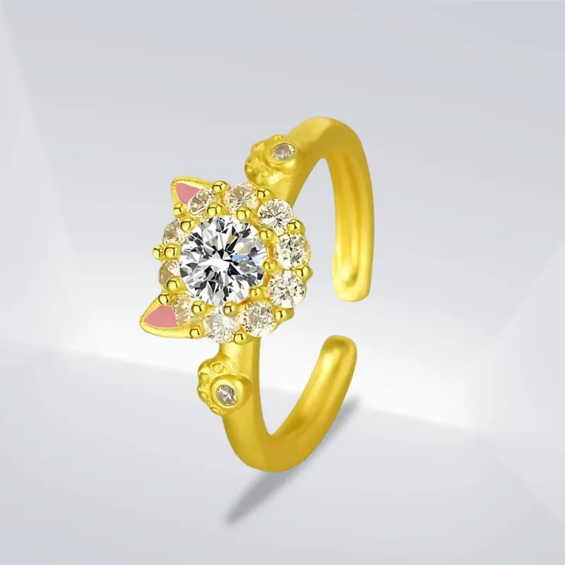 Shiban Alloy Zircon Rings Unisex-2