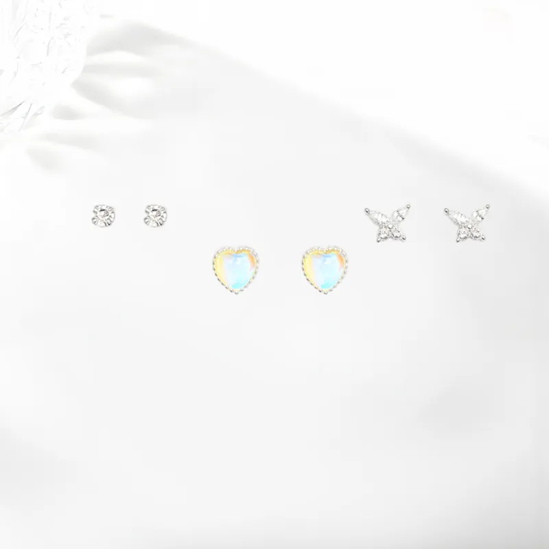 Shiban Alloy Stud Earrings Women's-2