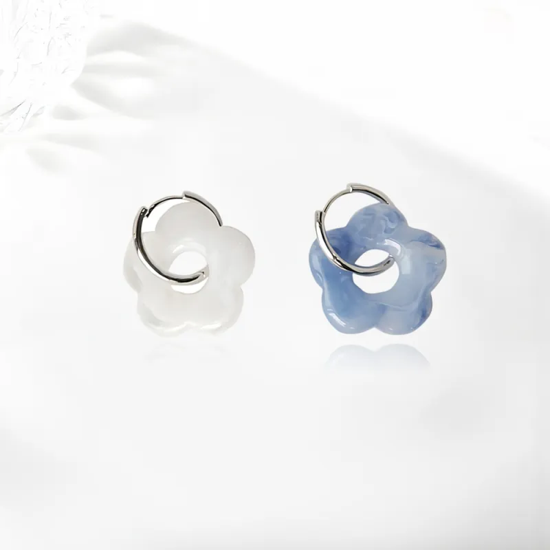 Shiban Copper Acrylic Earrings Women's-1
