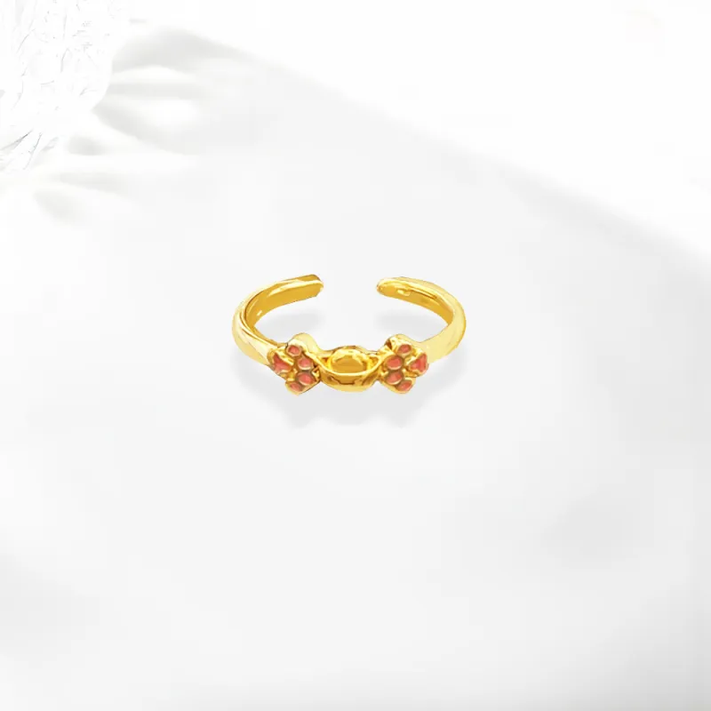 Shiban Alloy/Drip Glaze Rings Unisex-2