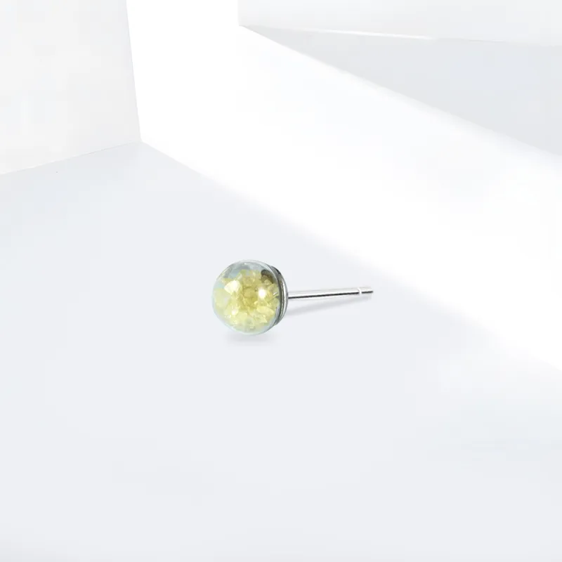 Shiban Crystal Stud Earrings Unisex-1