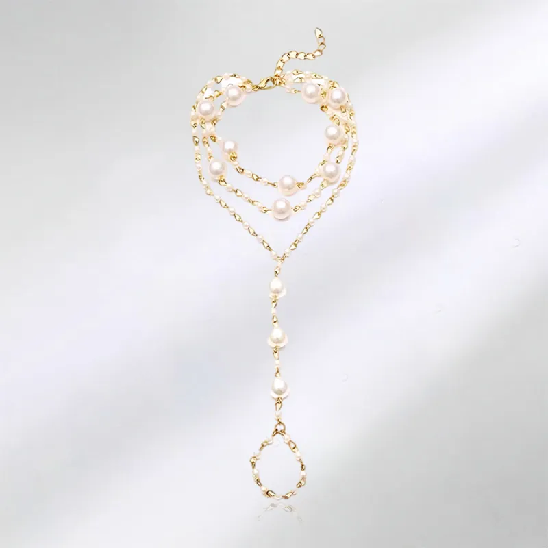 Shiban Alloy/Shell Pearl Anklets Unisex-1
