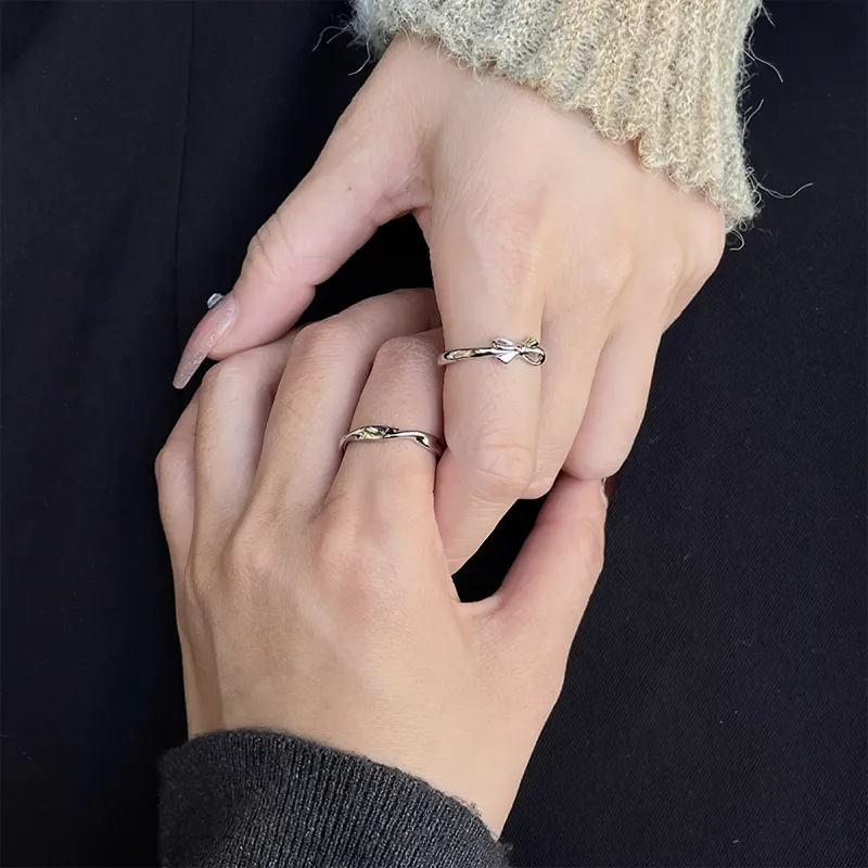 WINY 925 Sterling Silver Rings Unisex Silver-4