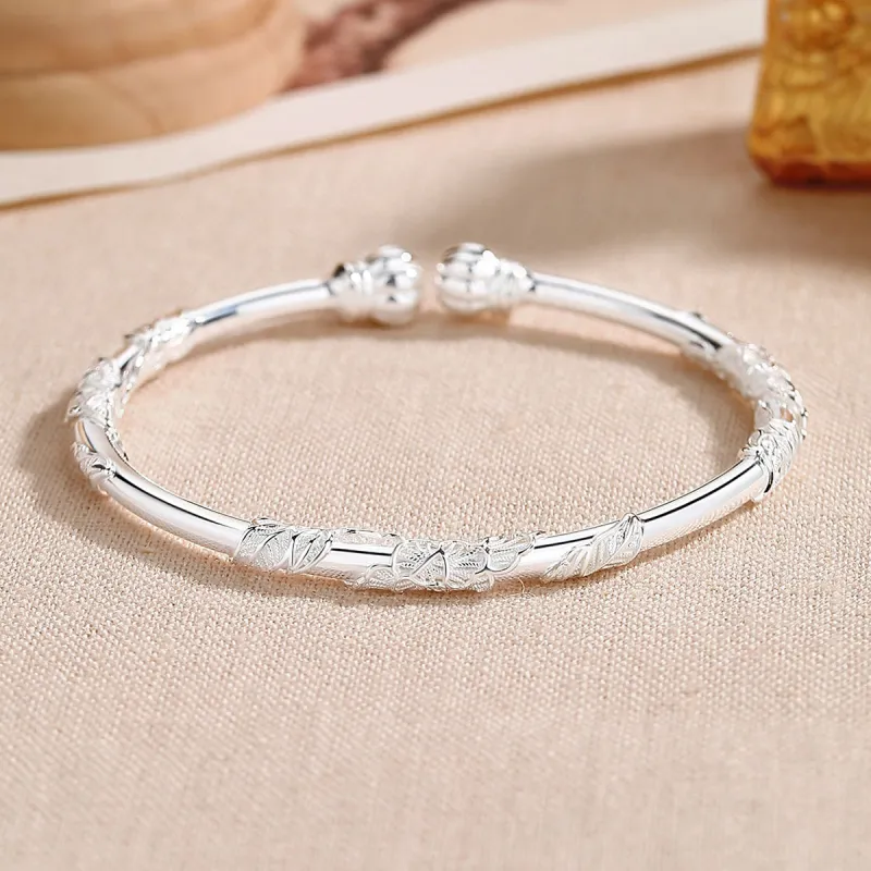 WINY S999 Fine Silver Sterling Silver Bracelets Women's Bestie/Couple Love Confession Birthday Anniversary Gift-1