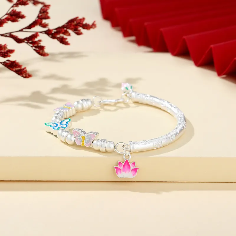 WINY 999 Fine Silver Bangles Women's-1