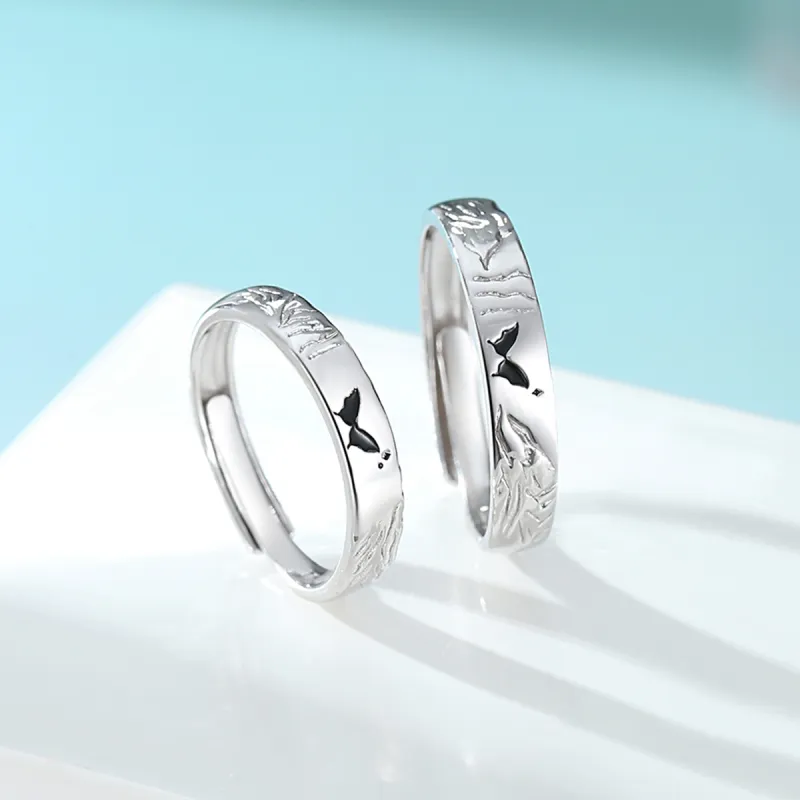 WINY S 999 Fine Silver With Certificate Rings Unisex Silver-1