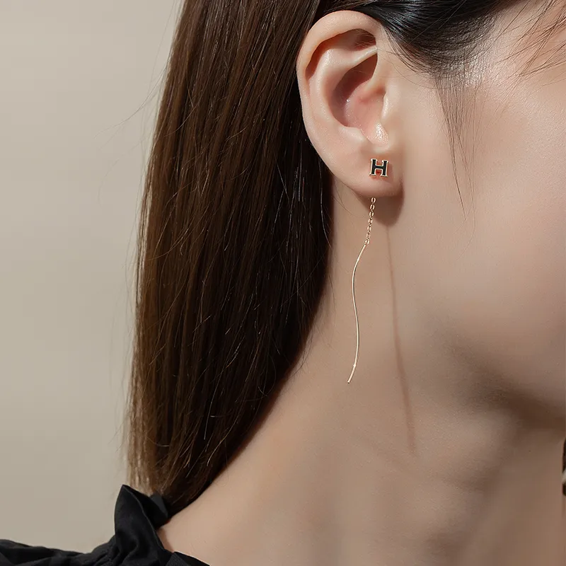 WINY S925 Silver Drop Earrings Women's-3