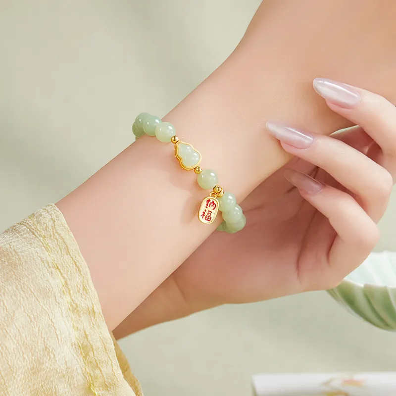 WINY Bracelets Pale Greenish White Jade Women's-3