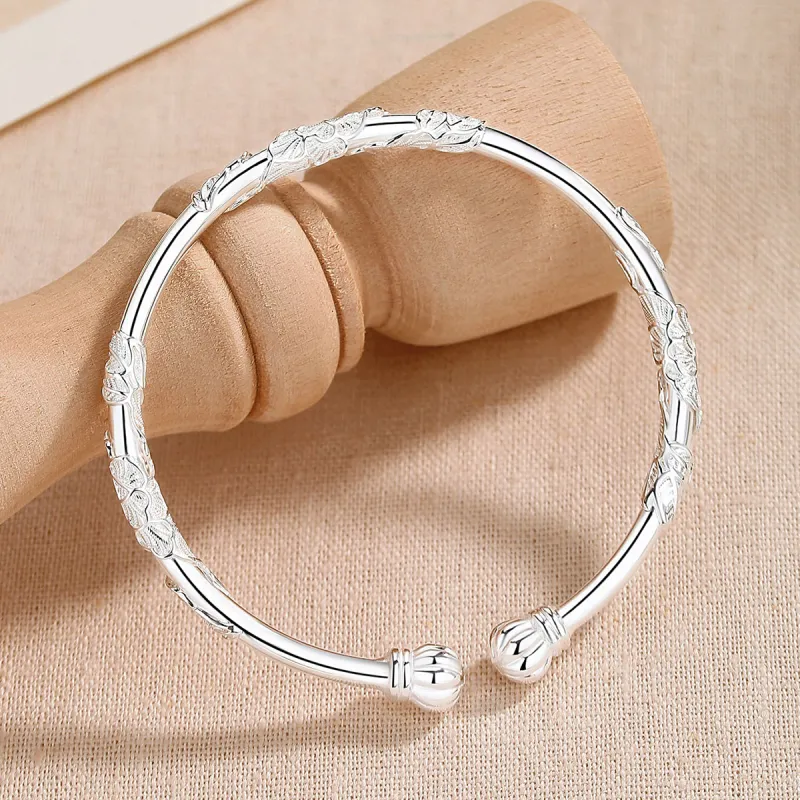 WINY S999 Fine Silver Sterling Silver Bracelets Women's Bestie/Couple Love Confession Birthday Anniversary Gift-3