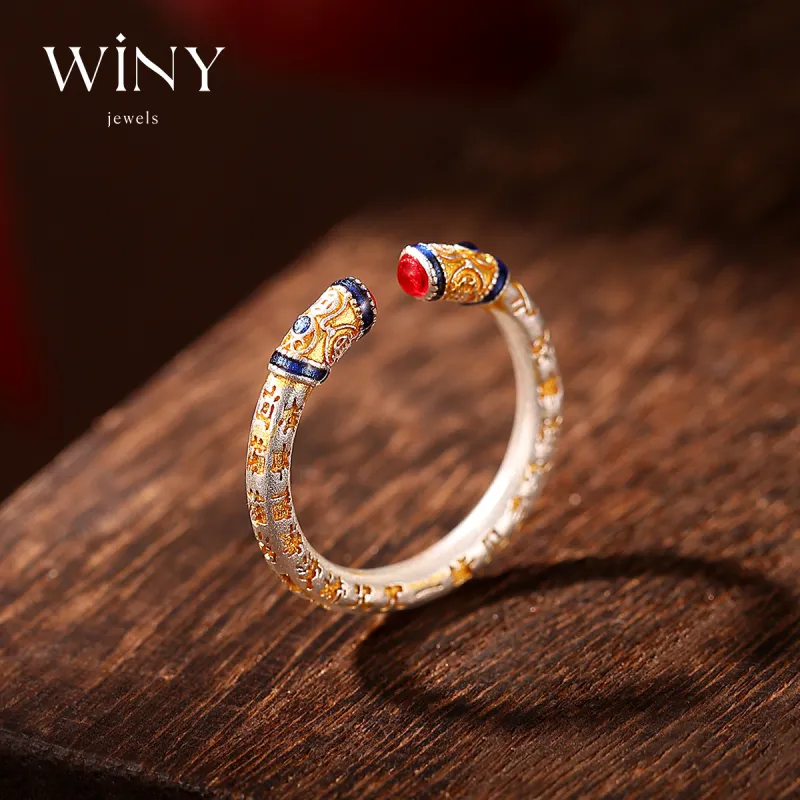 WINY 999 Fine Silver Rings Unisex-2