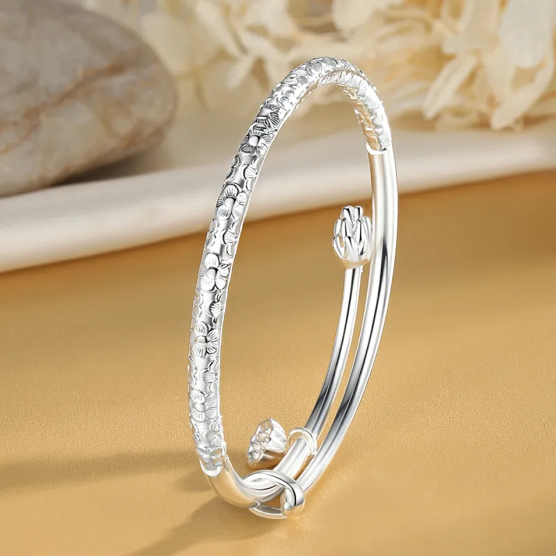 WINY S999 Sterling Silver Bracelets Women's Bestie/Couple Love Birthday Anniversary Confession Gift-2
