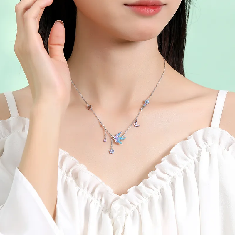 WINY 925 Sterling Silver Necklaces Women's-1