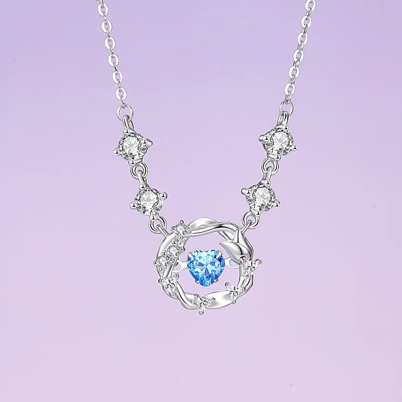 WINY 999 Fine Silver Necklaces Women's Silver-1