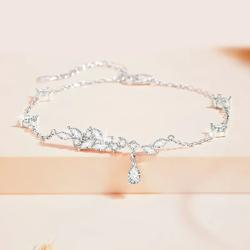 WINY 925 Sterling Silver Bracelets Women's Silver-6