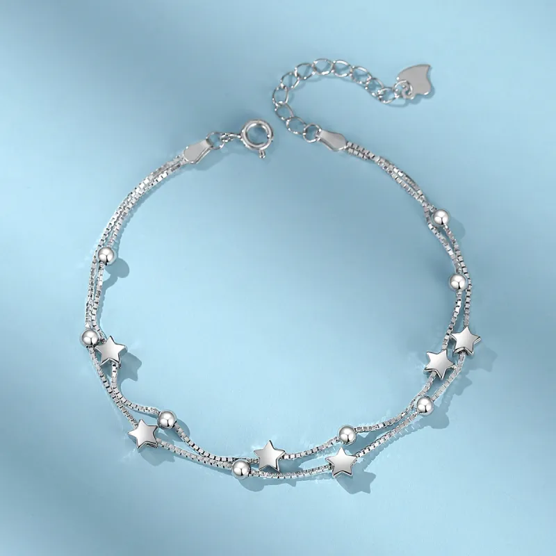 WINY 925 Sterling Silver Bracelets Women's Silver-1