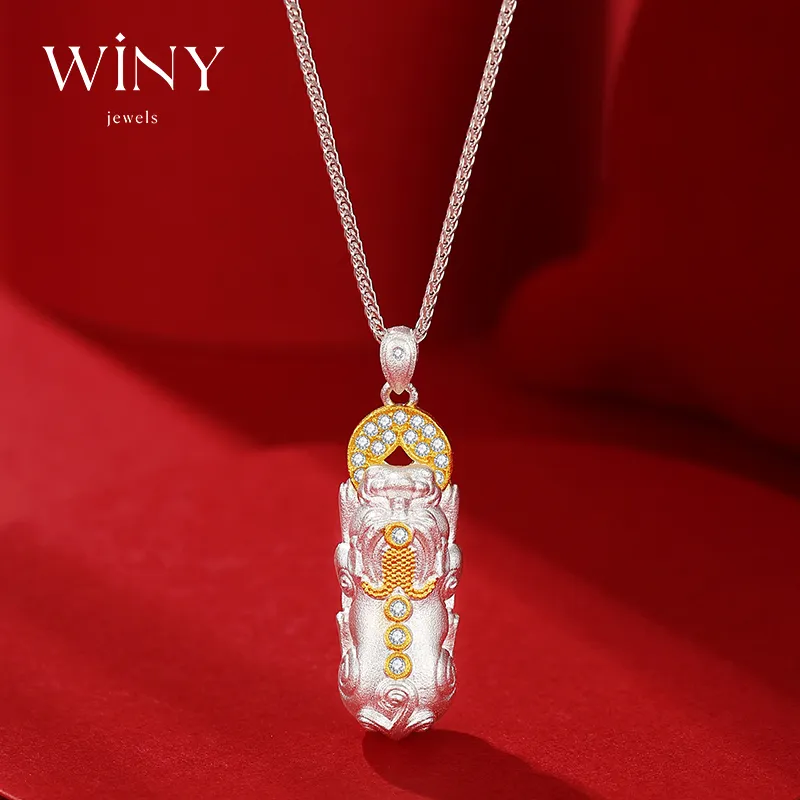 WINY 999 Fine Silver Necklaces Women's-2