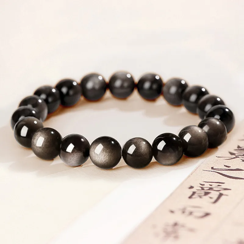WINY Obsidian Jade Bracelets Unisex-6