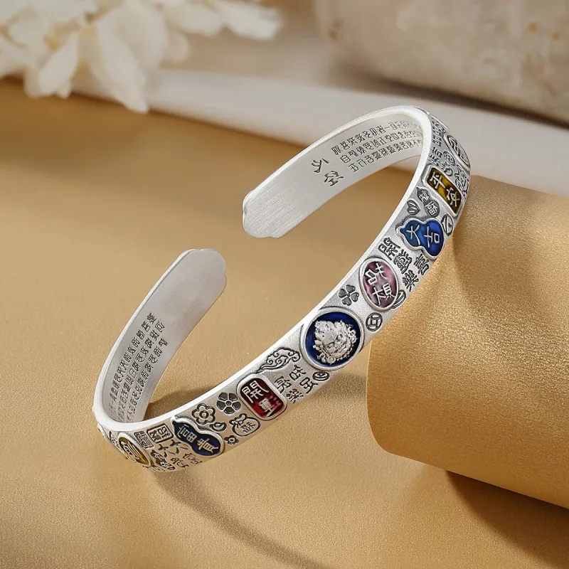 WINY 999 Fine Silver Bangles Women's Silver-1