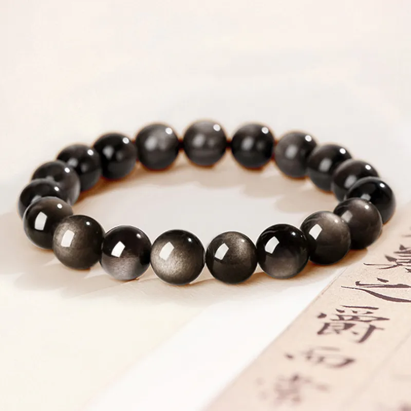 WINY Obsidian Jade Bracelets Unisex-1