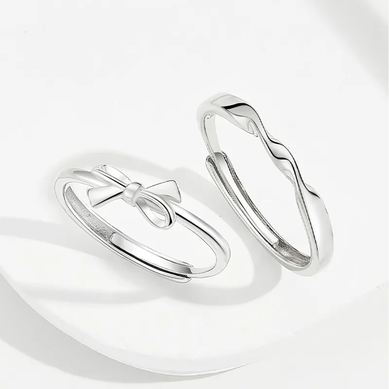WINY 925 Sterling Silver Rings Unisex Silver-1