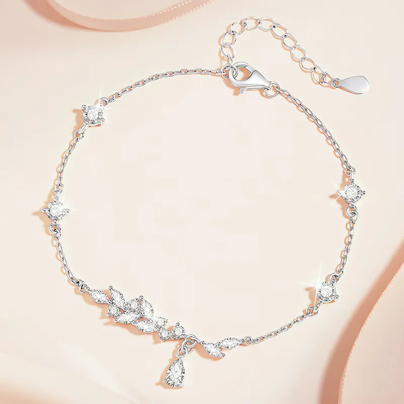 WINY 925 Sterling Silver Bracelets Women's Silver-5
