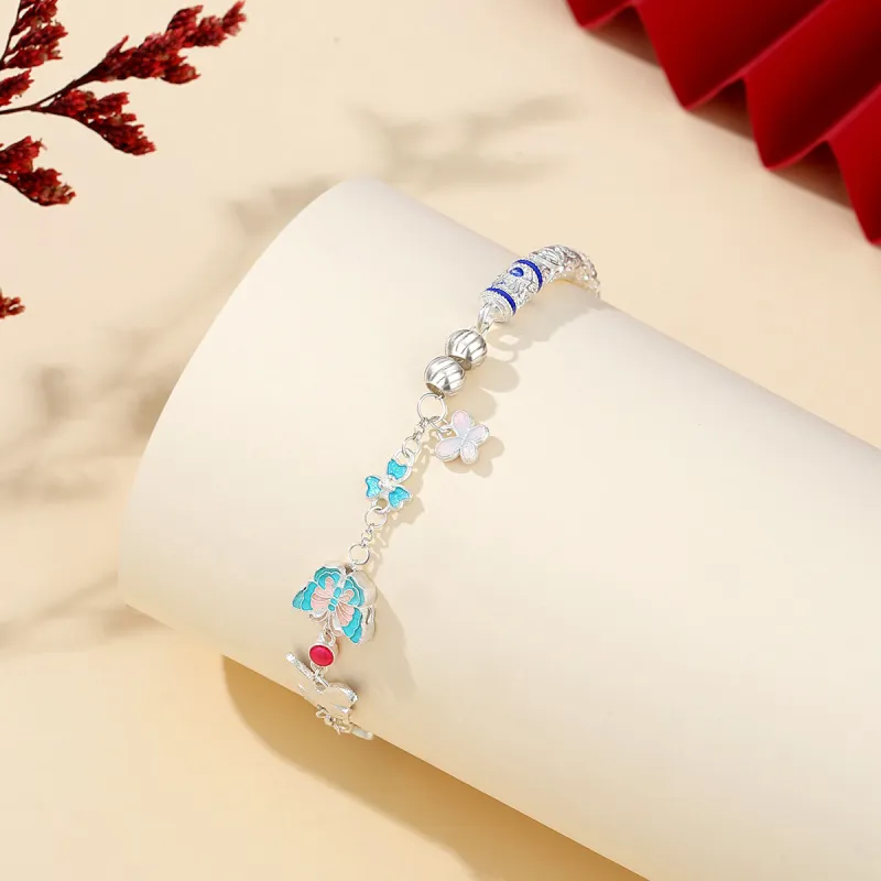 WINY 999 Fine Silver Sterling Silver Bracelets Women's-3