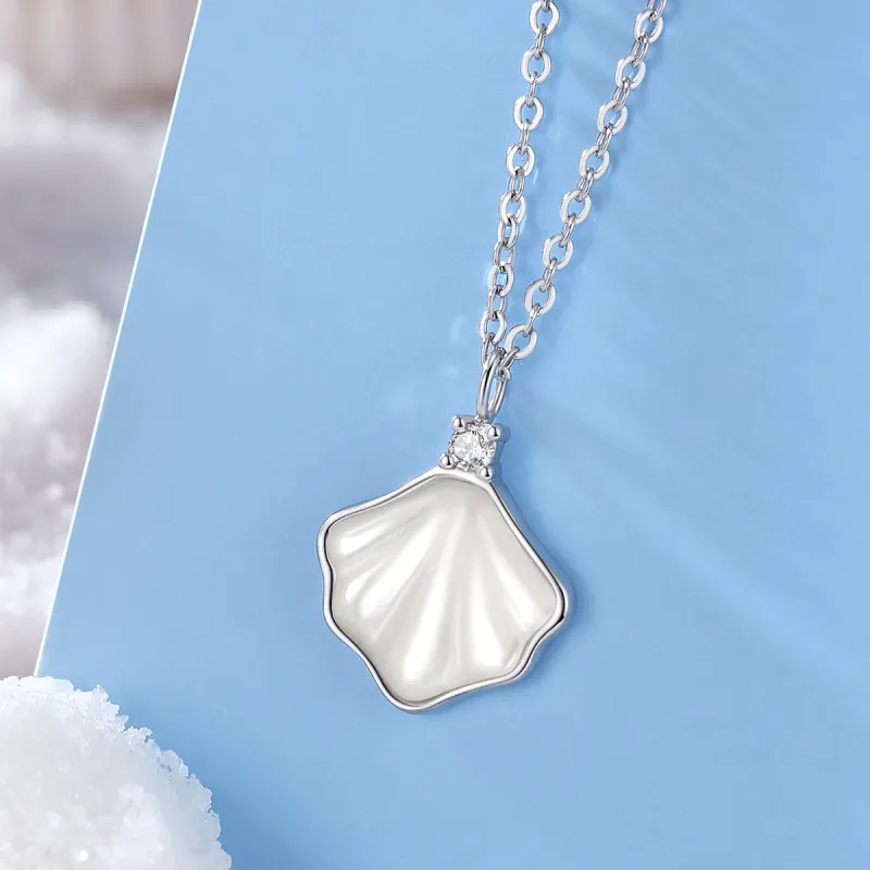 WINY 999 Fine Silver Moissanite Necklaces Women's Gold, Silver-2