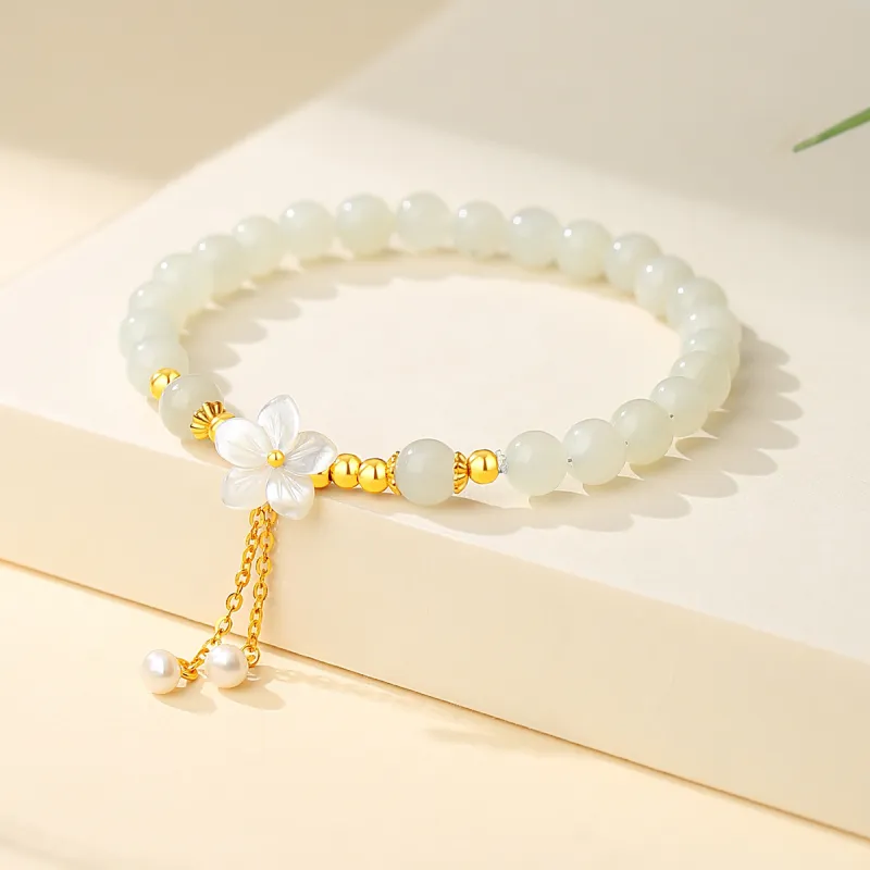 WINY Hetian Jade Bracelets White Jade/Pale Greenish White Jade Women's-1