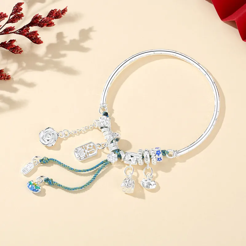 WINY 999 Fine Silver Bangles Women's-2