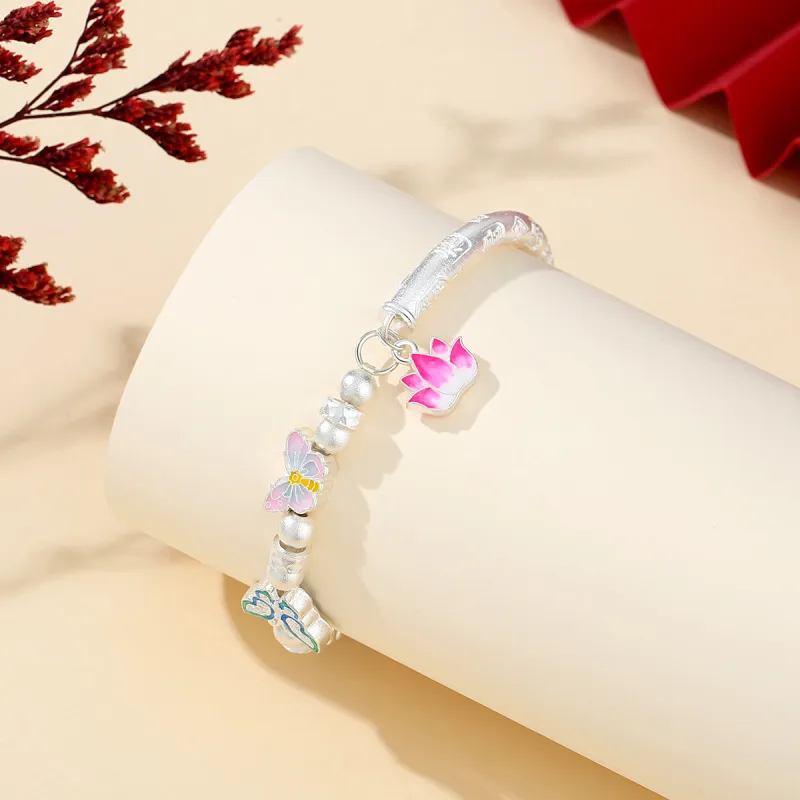 WINY 999 Fine Silver Bangles Women's-3