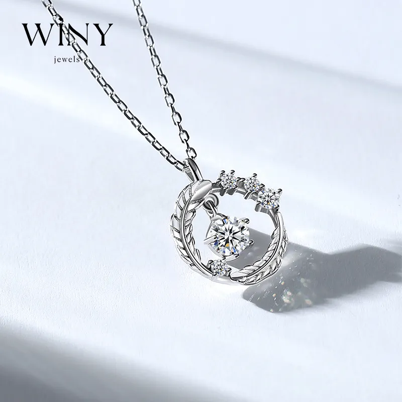 WINY S 999 Fine Silver Necklaces Women's Silver-2
