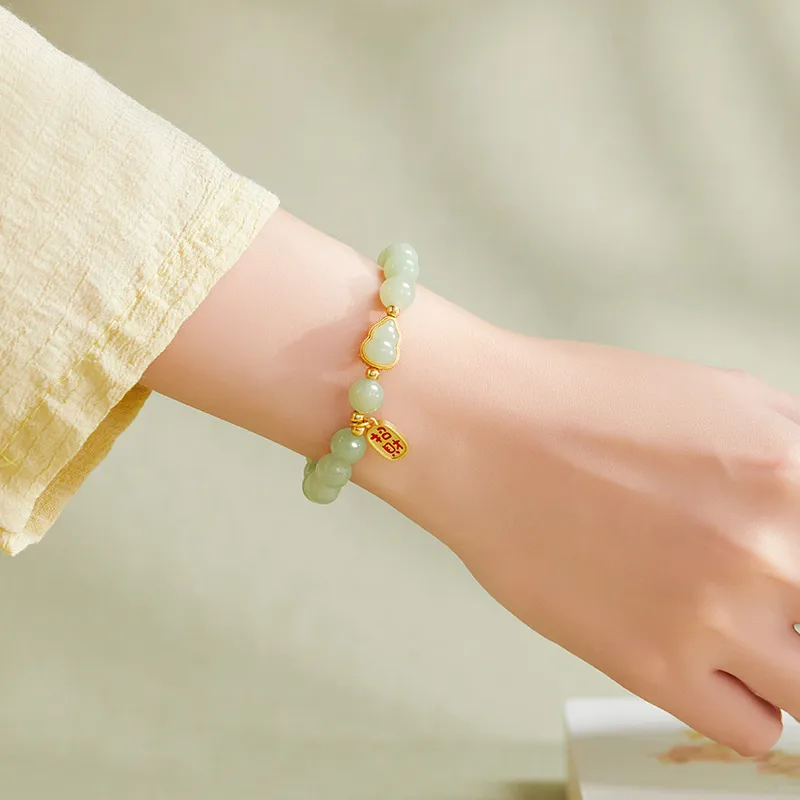 WINY Bracelets Pale Greenish White Jade Women's-5