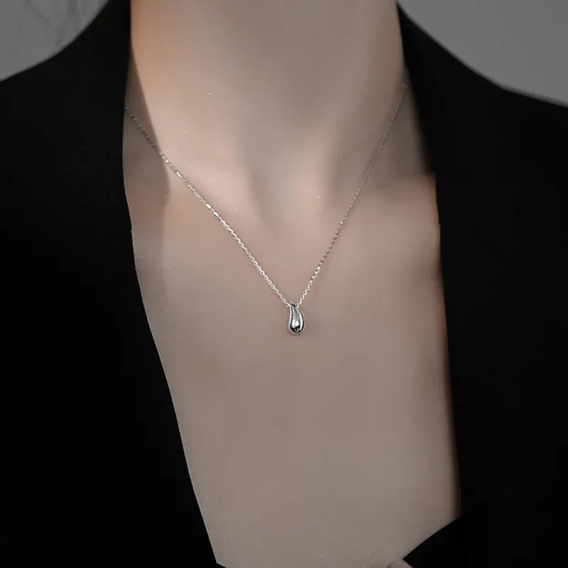 WINY 925 Sterling Silver Necklaces Women's Silver-4