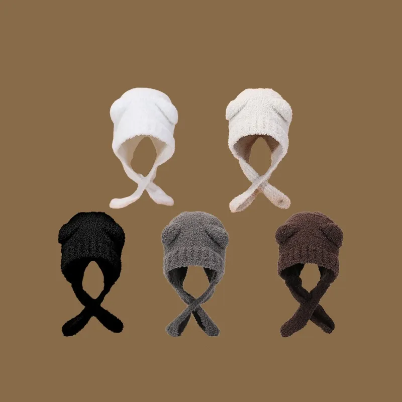 EEEENO Teddy Fleece Beanies Unisex-14