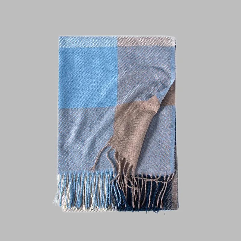 EEEENO Polyester Knit Scarves Unisex-13